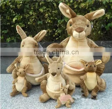 plush toys/custom stuffed and plush kangaroo toy mum and baby/stuffed kangaroo toy