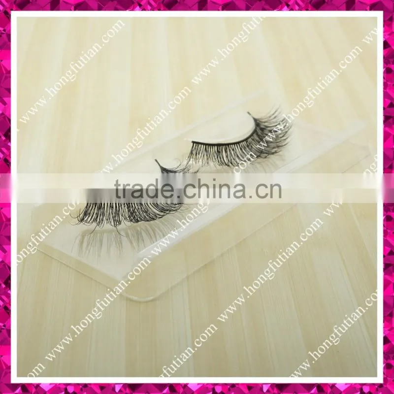 Wholesale Factory Price 100% real siberian mink fur false eyelash ; mink fiber lashes strip fake eyelashes