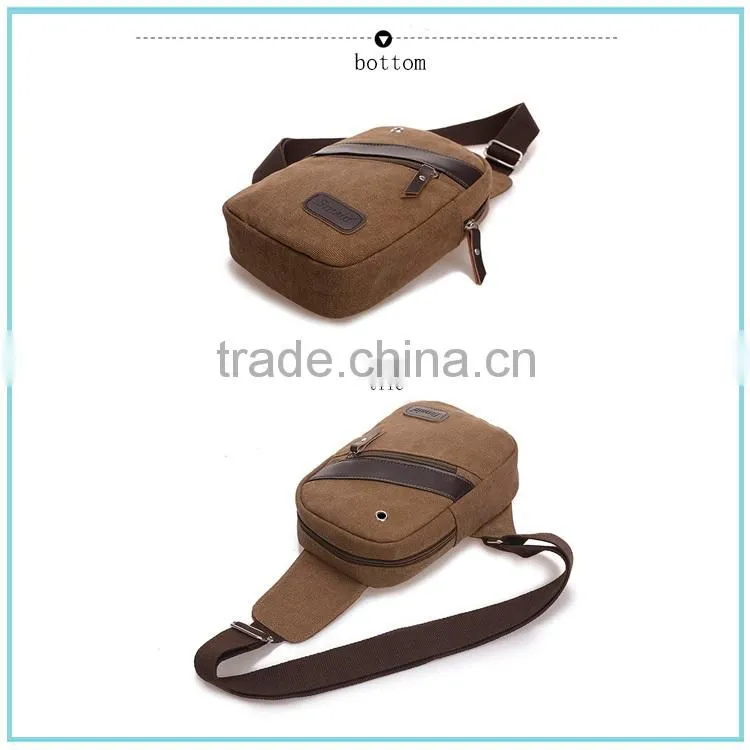 New Canvas Bag Messenger Shoulder Men Bag sport Chest Bag