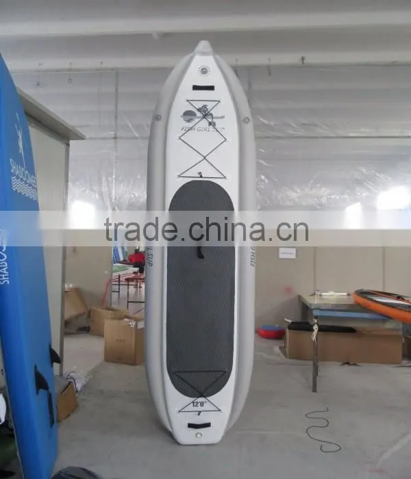 Best stable three chambers inflatable sup stand up paddle surf board