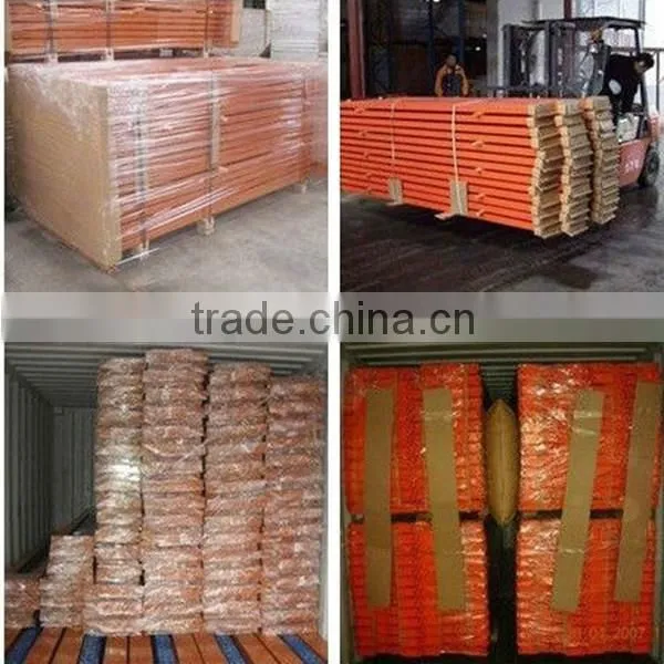 Drive in racking of warehouse equipment for the dairy used