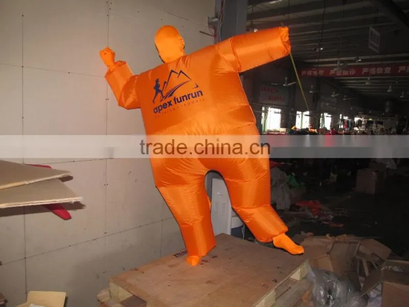 DJ-CO-117 Inflatable clothing Suit Funny Colorful Halloween Costume Orange jumpsuit
