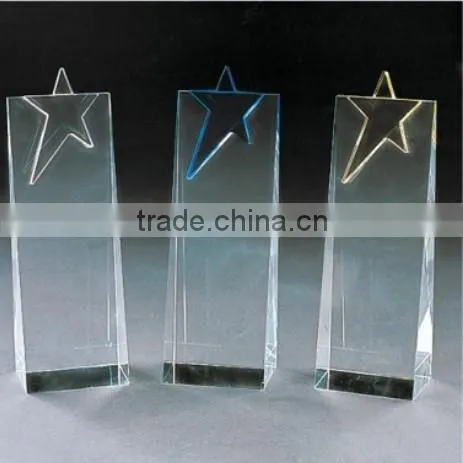2015 K9 new photo blank crystal hand trophy