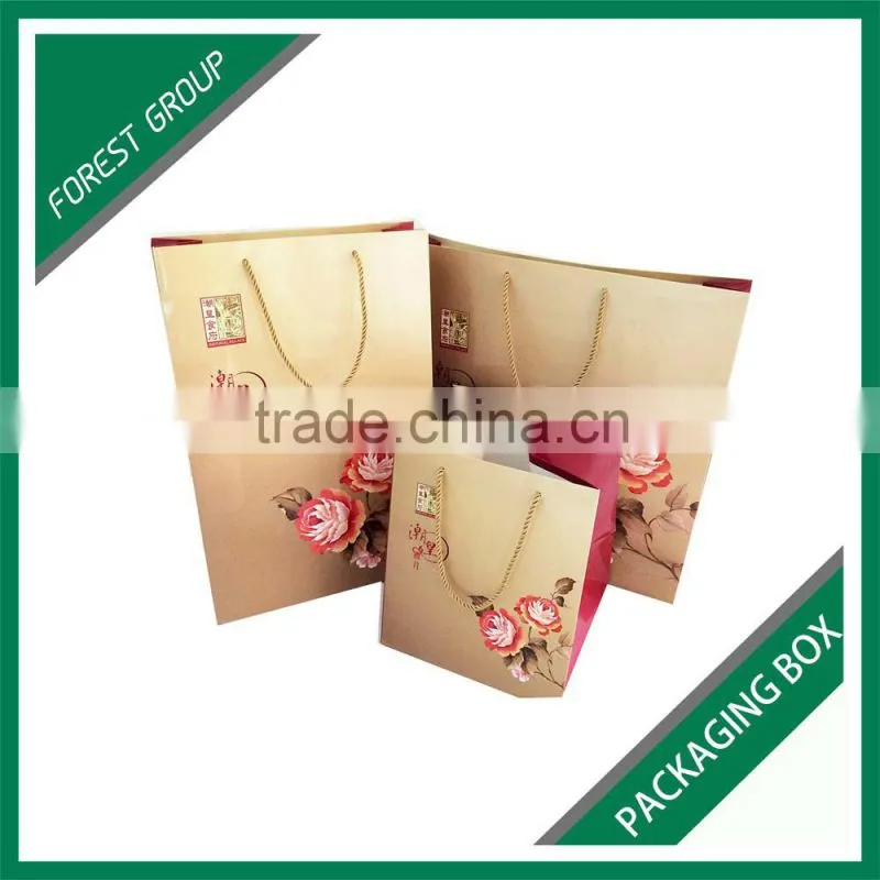 RECYCLED KRAFT PAPER MADE PERFUME BOTTLES PACKING BAG FOR SHOPPING