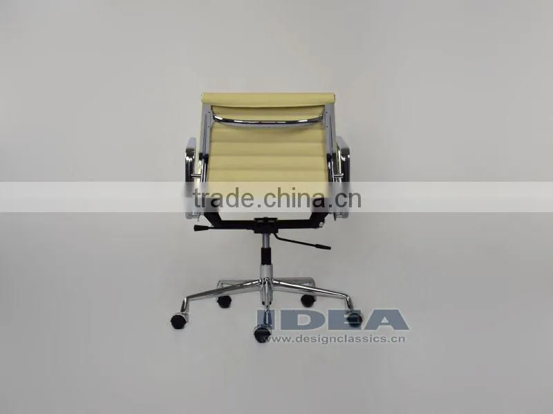 Replica EA117 Charles Office Chair - Cream White Color Genuine Leather