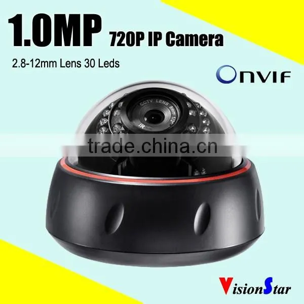 CCTV CMOS IP 720P Camera with2.8-12mm Varifocal Lens IR-CUT, Motion Detection CCTV Camera