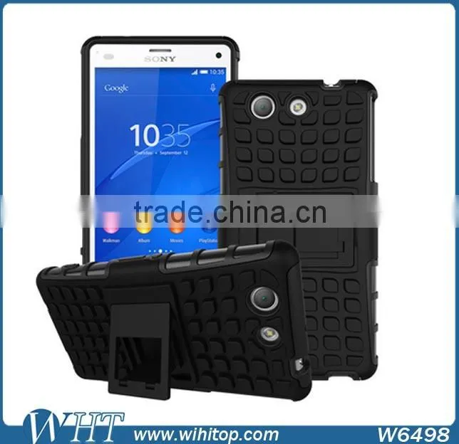 TPU+PC Hard Case for Xperia Z4, High Quality 2 in 1 Hybrid Cell Phone Case for Xperia Z4 Compact
