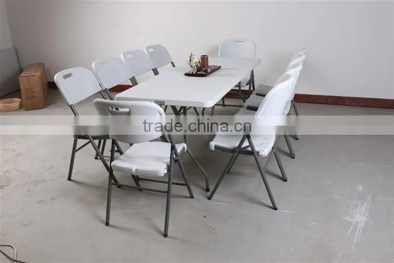 6 fts high quality outdoor folding table and chair with low price