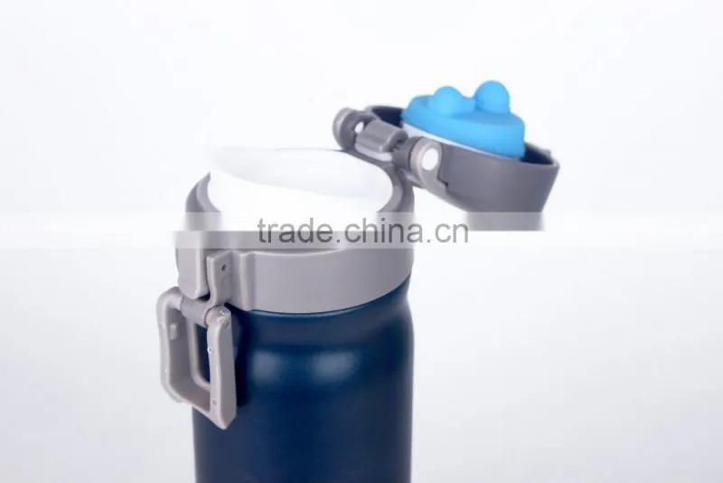 High quality one touch lock lid insulated stainless steel water bottle