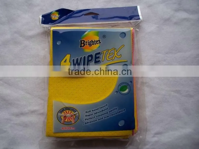 Multi-purpose cleaning wipes with perforation (needlepunched nonwoven)