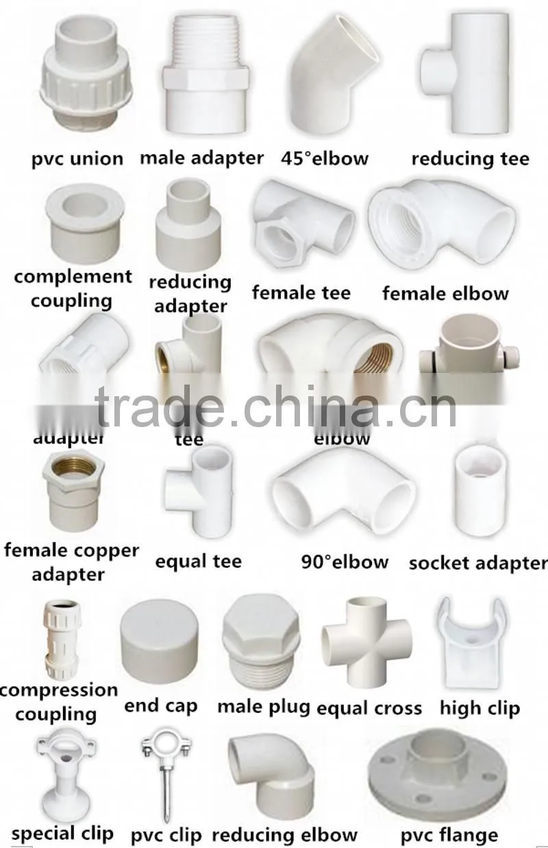 Manufacturer plastic U- PVC Elbow for electrical pipe conduit fittings