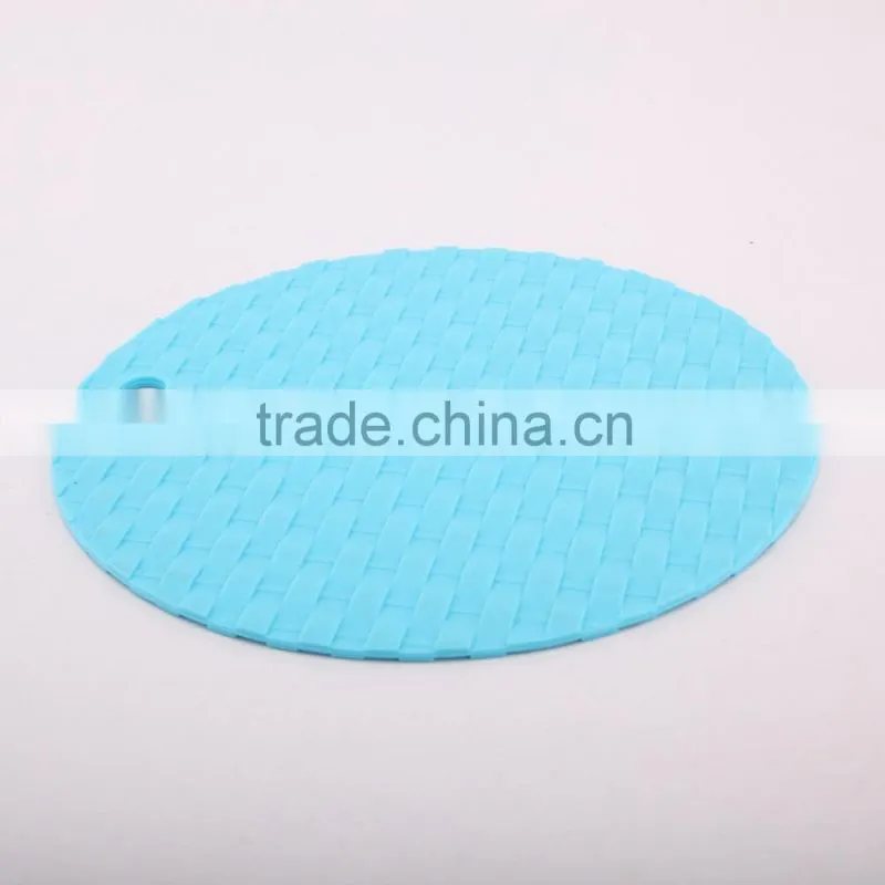 Slip heat resistant kitchen silicon mats/pot holder/food grade silicone pot holder