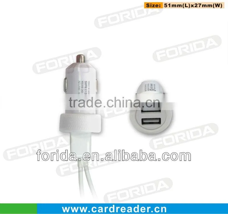 Fashion 5V 3.1A dual promotional usb car charger