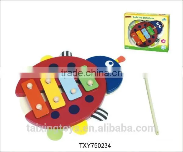 Beetle Wooden Harp/Xylophone Musical Instrument Knock Piano Kids Toys