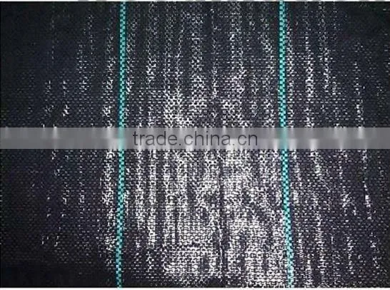 Black polypropylene woven fabric