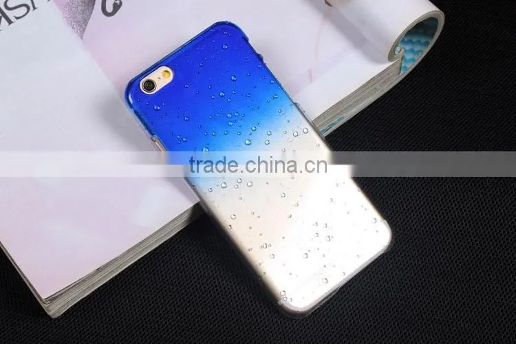 4.7 inch Mobile Phone Accessory Ultra Thin Clear Crystal 3d Water Rain Drop Phone Case back Cover For iPhone 5 6 6 plus