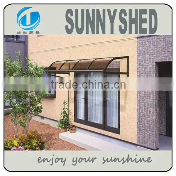 Deck Awning for all weather with polycarbonate sheet