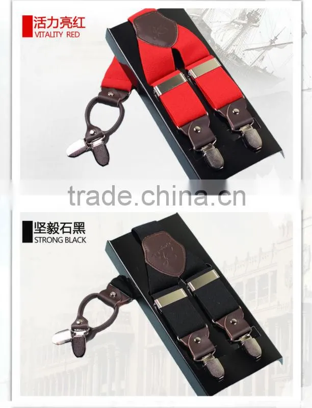 Fashion personalized custom men woven suspender