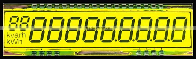 positive 8 segment monochrome AQI PM2.5 lcd display