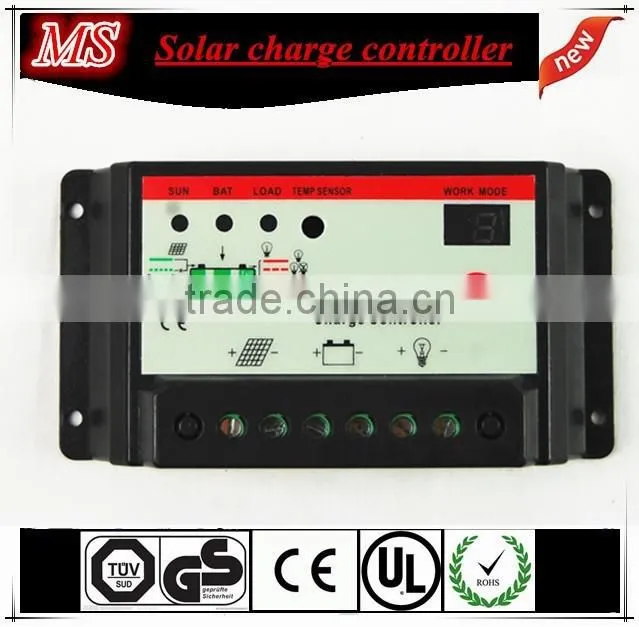 15A hot sale PWM without LCD screen charge controllers for solar panels