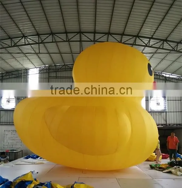 Cheap giant inflatable cartoon model big yellow rubber duck