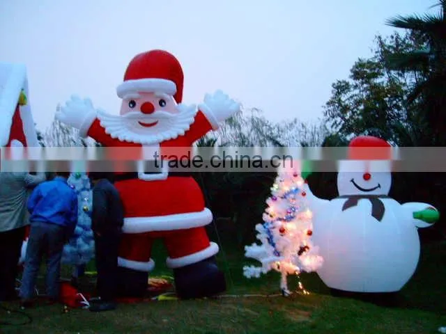 colorful durable christmas socking modeling inflatable advertising for festival and party