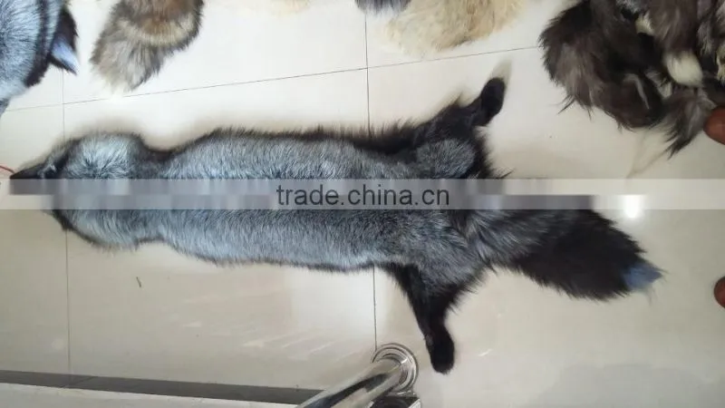 2015 Silver Fox Fur Skin / Real Fox Skin / Natural Fox Fur Skin For Sale