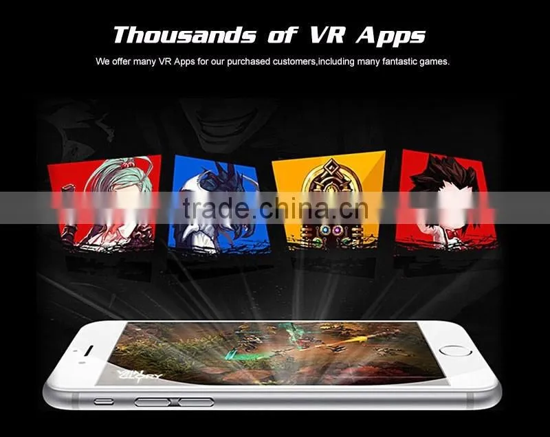 VR Virtual Reality Glasses Google Cardboard 3d Game Movie for 3.5" - 6.0" Smart Phone Head Mount Plastic VR BOX 2.0 Version