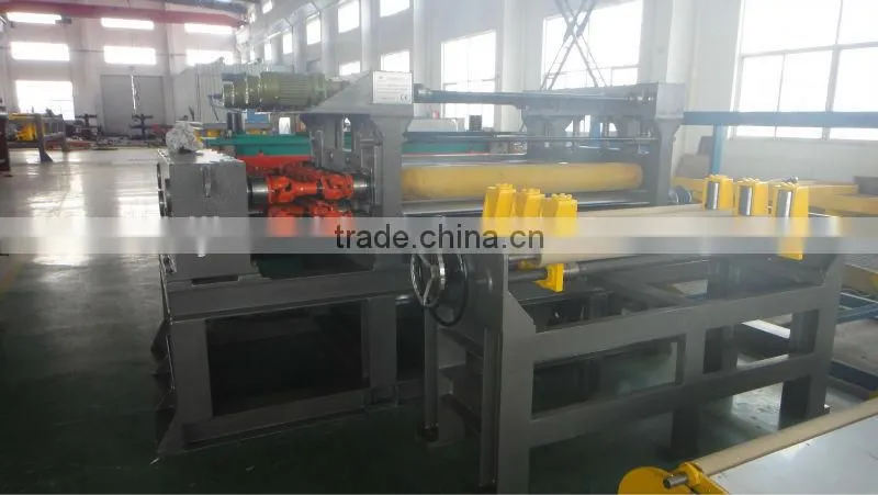 Steel coil strip slitting machine line