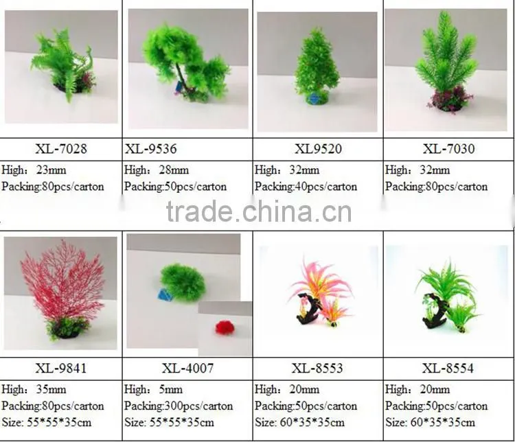 Chian wholesale home fish tank decoration aquatic plastic