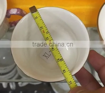 Popular ceramic 12 pcs arabic procelain cups