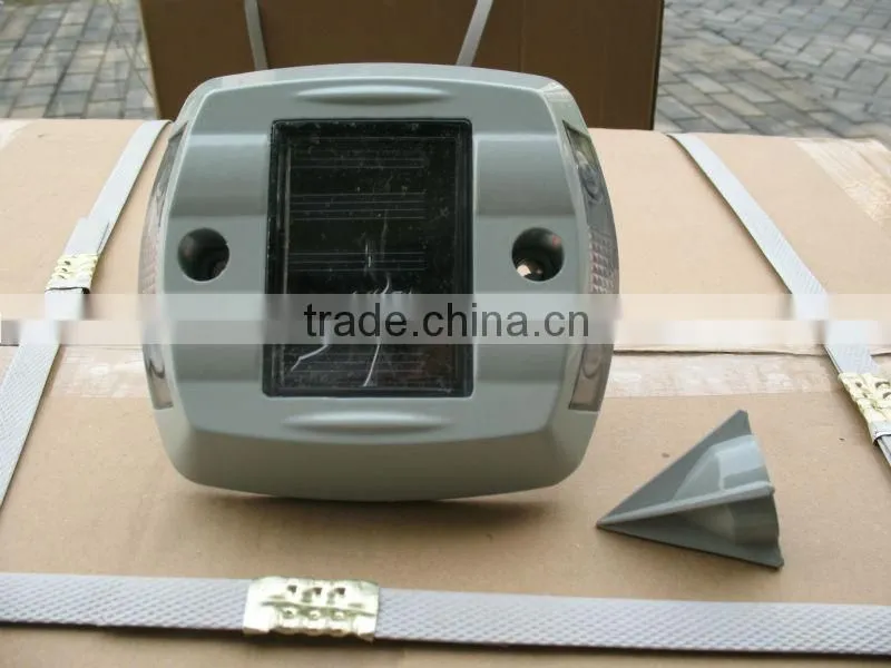 Cast aluminium traffic solar road stud