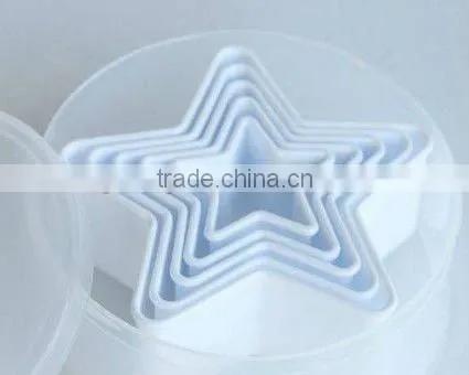 (ks-Joo1) 5 pcs plastic cookie cutter set