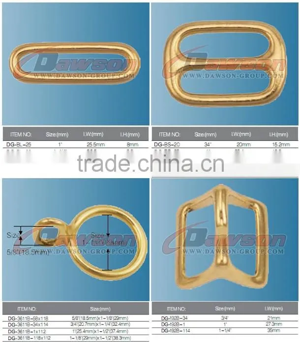 Solid Brass D Ring