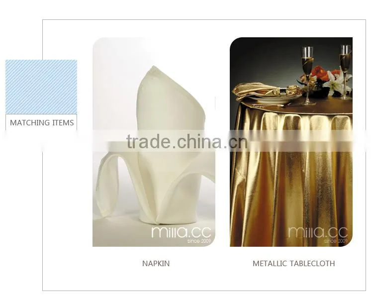 Metallic chair cover wholesale