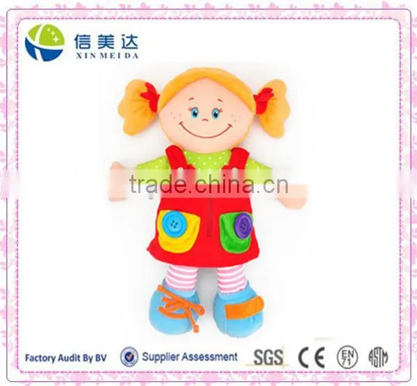 Plush Dress doll plush cloth Boy and Girl stuffed baby toy