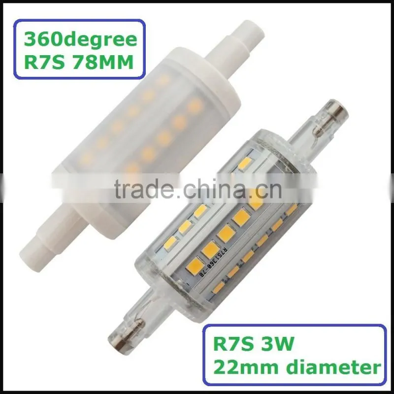 Hot sale 360degree R7S 3W with 22mm diameter