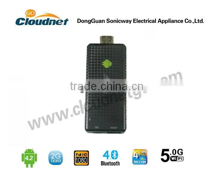 Arrival 2016 android 4.2 quad core rk3188 mini pc cs918 rk3188 quad core hd sex vedio mini tv dongle and sticks