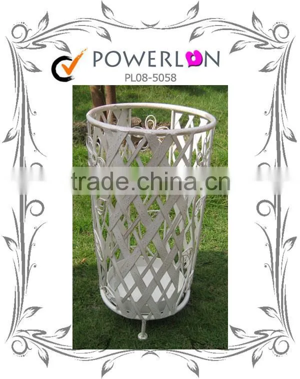 Compitive Price Antique Wrought Iron Umbrella Holder Garden Decoration For Patio Park I PL08-5058
