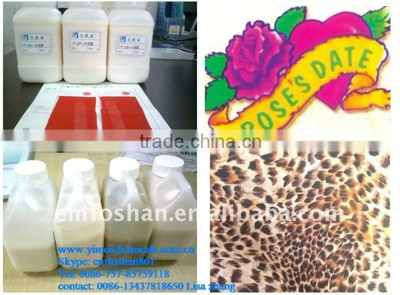 Binder EM-35 for pigment printing(YIMEI decades of manufacturing experience)