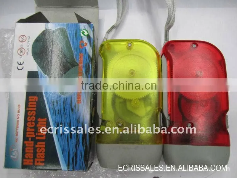 2 LED Hand pressing flashlight