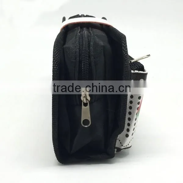 Black Color Cartoon Design Custom Pencil Bag