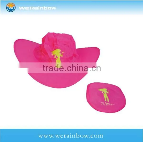 good quality fashion polyester foldable sun hat