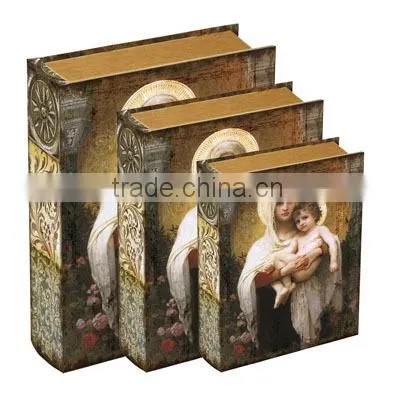 2016Hotsales Wooden Book Box Storage Box