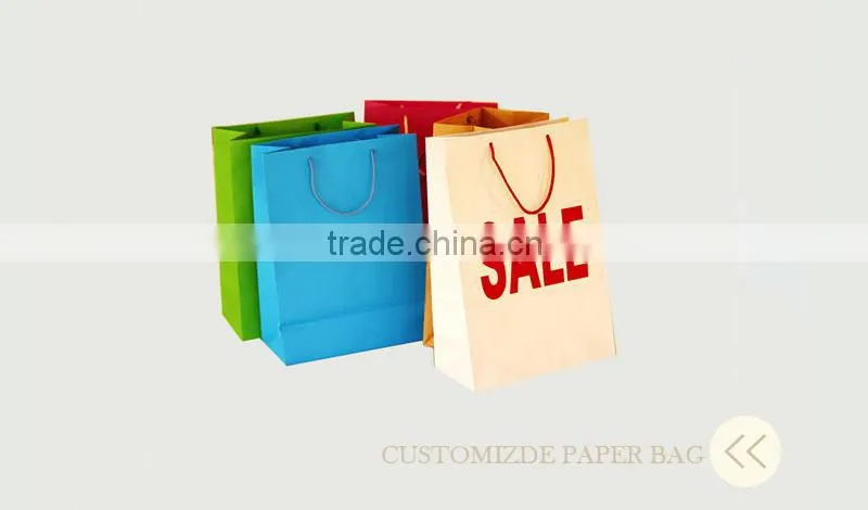 promotional gift shopping paper bag logo