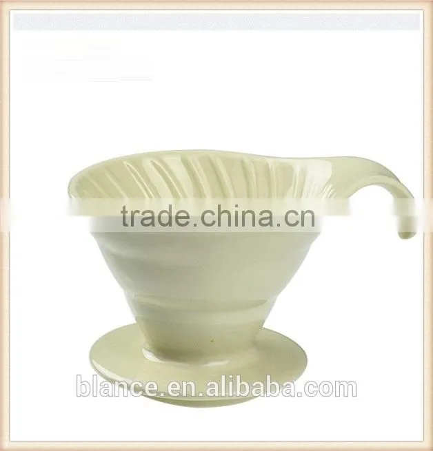 2-4 cups use porcelain coffee dripper spiral design