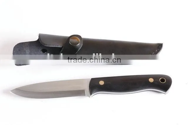 OEM hunting survival knife(black) with full tang structure