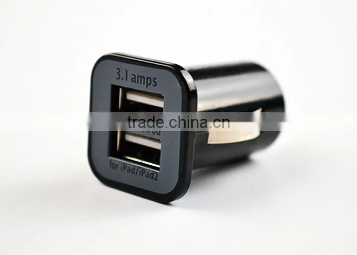 Hot sale 5V 3.1A Double USB car charger Micro Auto Universal Dual 2 Port USB Car Charger