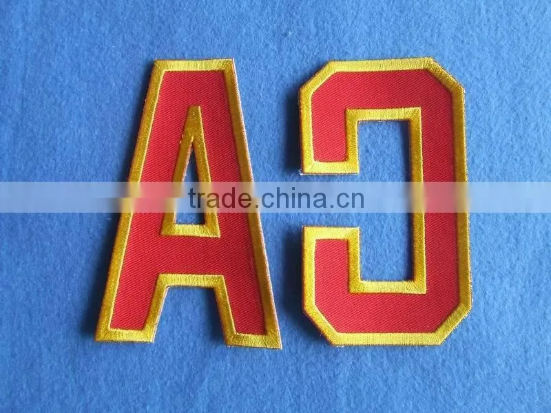 digitized custom logo full embroidered badges