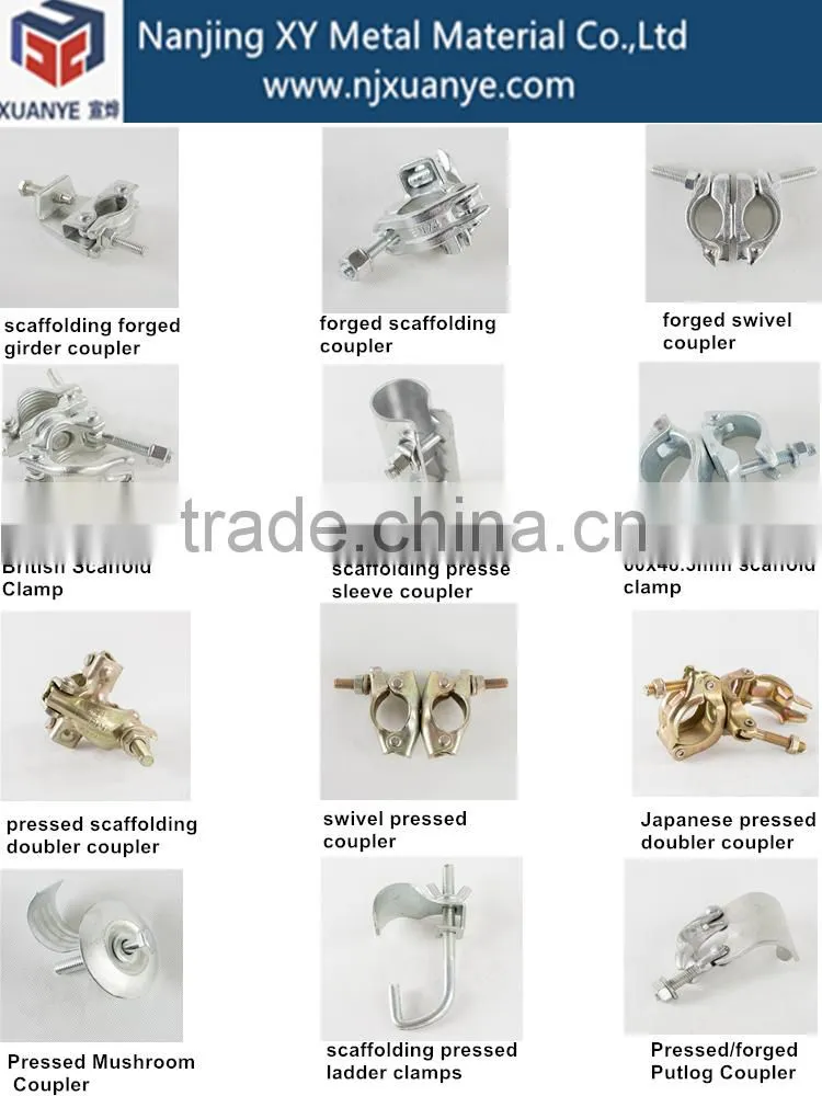 Precision engineered Forging Coupler Fix Flawless finish scaffolding double coupler load capacity